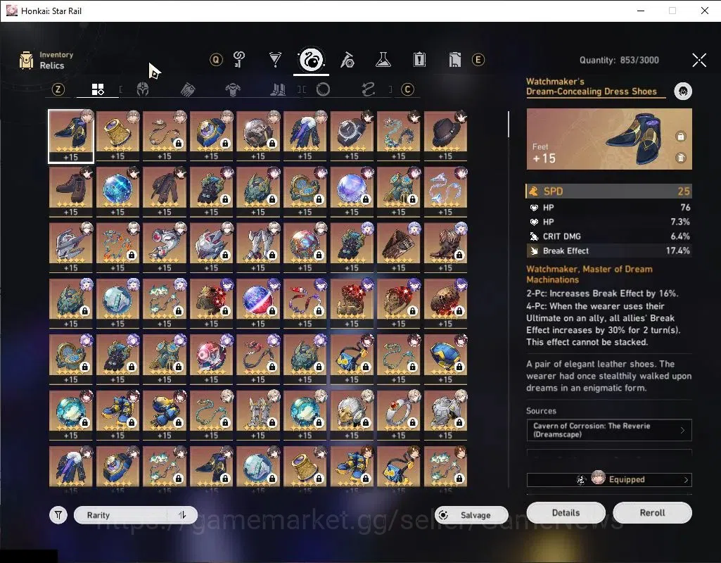Honkai Star Rail Accounts NA|TL 70|Triple DoT|17 Limited|[Kafka E6,Firefly E image 15