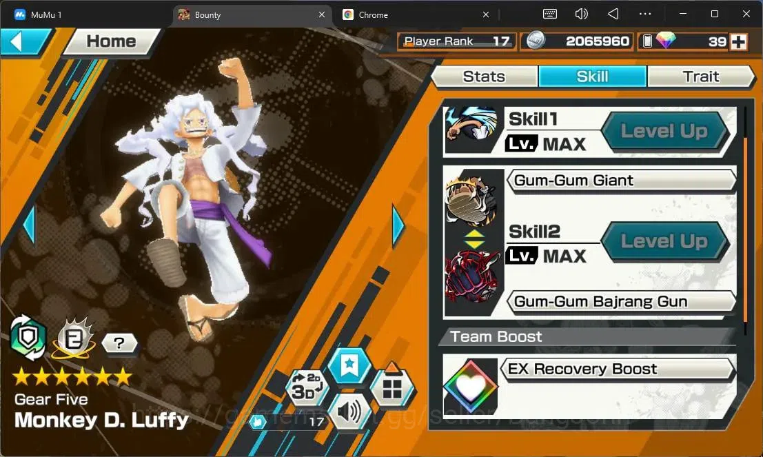 One Piece Bounty Rush Accounts High-End Global | EX 4 | PR 17 | TFE V Nusjuro MAX, Gol D Roger MAX, Zoro&Sanji, GF MD Luffy 11