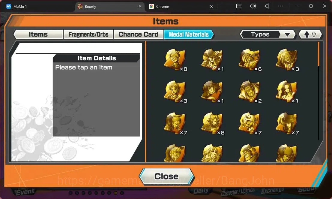 One Piece Bounty Rush Accounts High-End Global | EX 4 | PR 17 | TFE V Nusjuro MAX, Gol D Roger MAX, Zoro&Sanji, GF MD Luffy 15