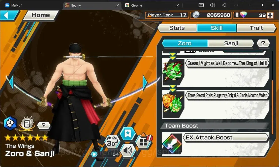 One Piece Bounty Rush Accounts High-End Global | EX 4 | PR 17 | TFE V Nusjuro MAX, Gol D Roger MAX, Zoro&Sanji, GF MD Luffy 8