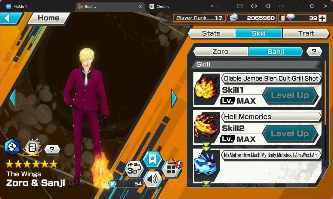 One Piece Bounty Rush Accounts High-End Global | EX 4 | PR 17 | TFE V Nusjuro MAX, Gol D Roger MAX, Zoro&Sanji, GF MD Luffy 9