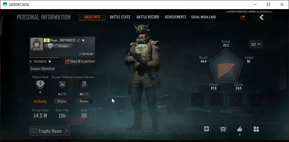 Arena Breakout Accounts [MOBILE] Lv28|SV 14M|CV 12M| LR AR1 Decree |AK12 G image 2