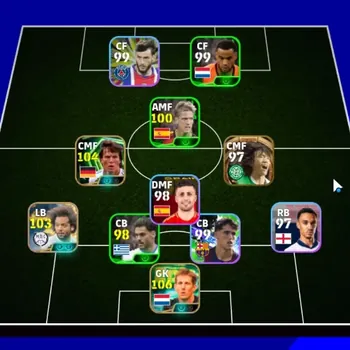 eFootball Accounts Legends & Iconic Players Android|Power 3079|Epic Edwin van der Sar,Lothar Matthaus,Collab
