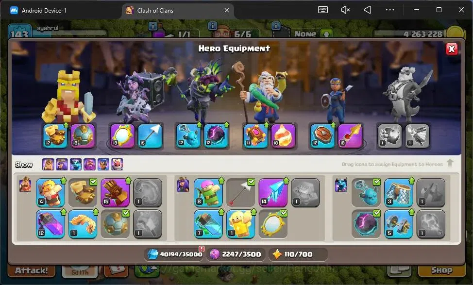 Clash of Clans Accounts Global |TH14-BH9|LVL 143|HH 7|BK68,AQ75,MP35,GW41, image 10