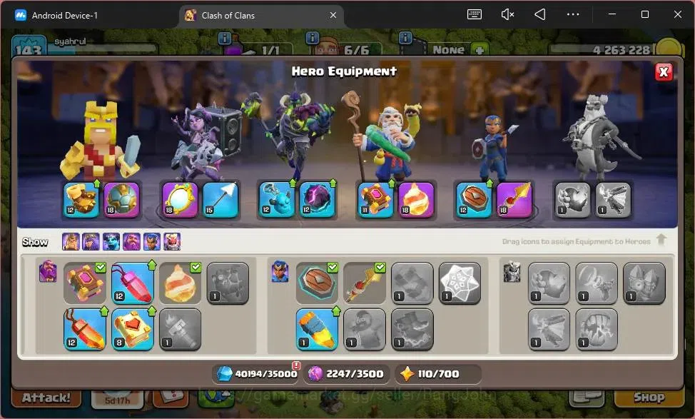 Clash of Clans Accounts Global |TH14-BH9|LVL 143|HH 7|BK68,AQ75,MP35,GW41, image 11