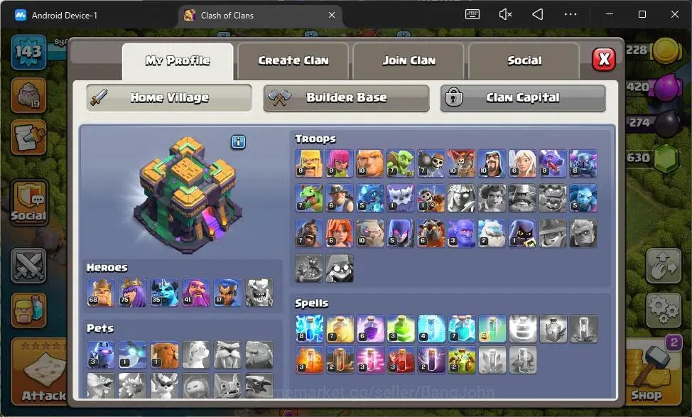 Clash of Clans Accounts Global |TH14-BH9|LVL 143|HH 7|BK68,AQ75,MP35,GW41, image 2