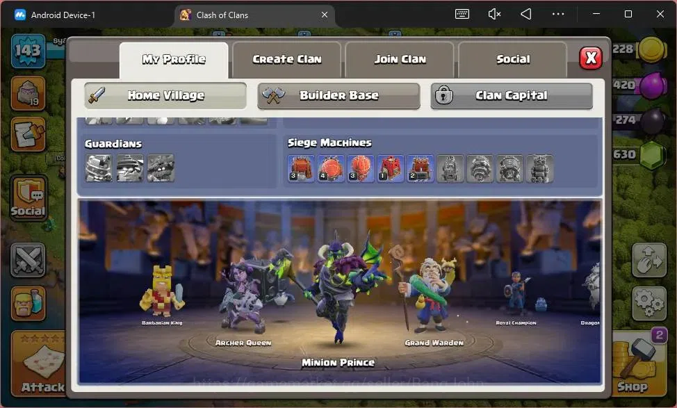 Clash of Clans Accounts Global |TH14-BH9|LVL 143|HH 7|BK68,AQ75,MP35,GW41, image 3