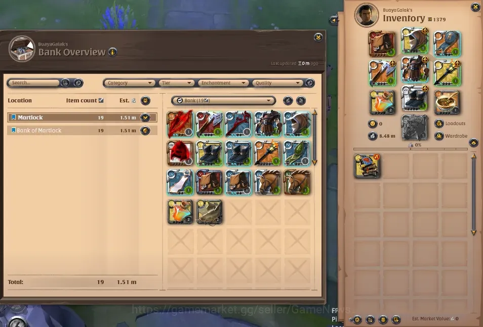 Buy Albion Online Accounts - ASIA | 13,3M Total Fame - 8,48M