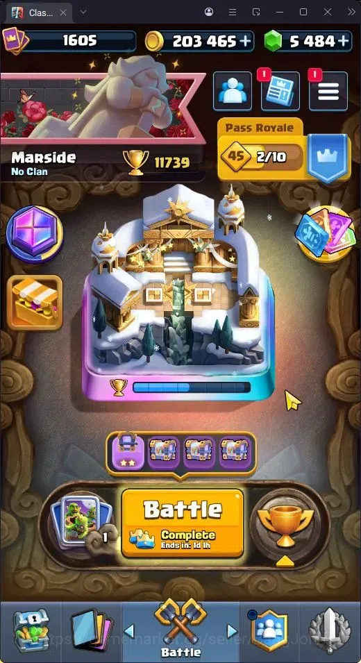 Clash Royale Accounts High-End Trophy 11739|CL 1605|KTL 16|122 Cards|8 Max|8 Champ|5 Hero|20 Evo|Arena 28|5484 1