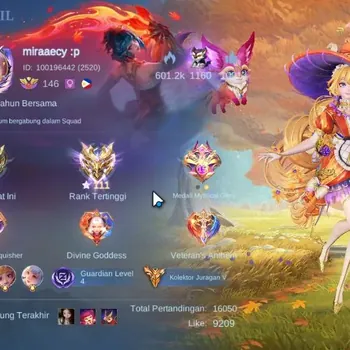 Mobile Legends: Bang Bang Accounts Collector Hero 138|Skin 534|Mega|HighImmo 111|Legend(Freya,Lunox),2 Aspirant,JJK
