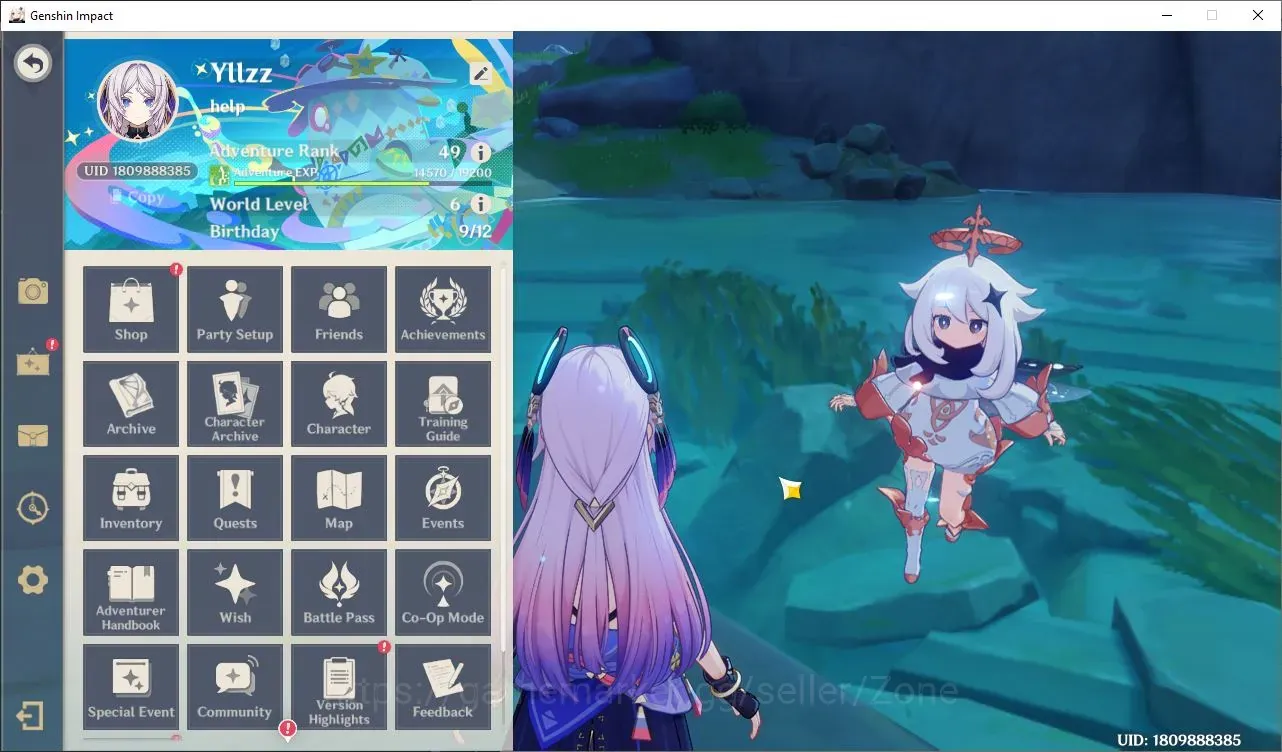Genshin Impact Accounts Others ASIA|AR 49|2 Limited Char|Odette,Citlali,Diluc,Mona|Low Exploration|MC Aether|Check 1