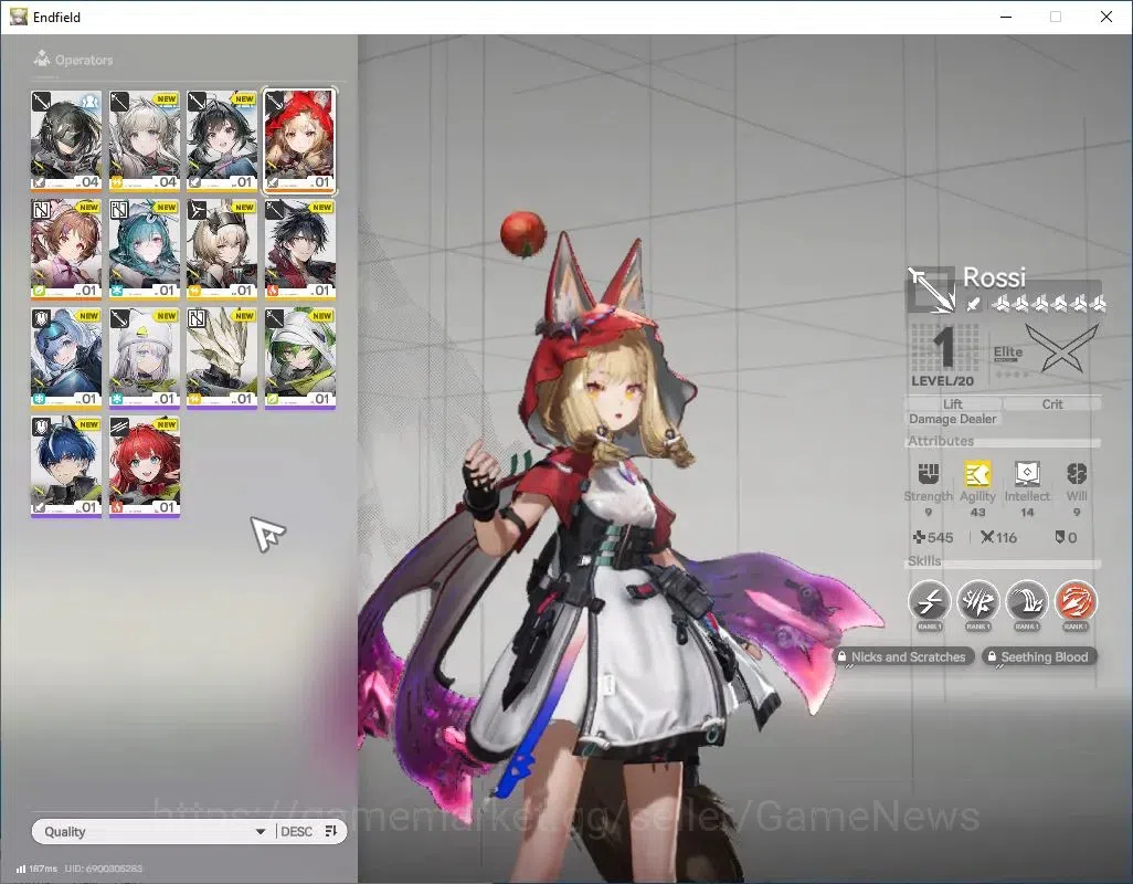 Arknights: Endfield Accounts NA/EU|Starter|Lv2|SSR 2(1Limit)+4(*6 Weapon)|[(Ros image 2