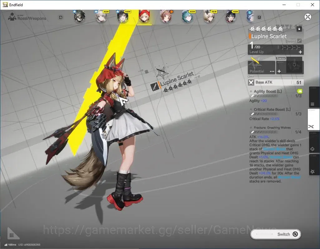 Arknights: Endfield Accounts NA/EU|Starter|Lv2|SSR 2(1Limit)+4(*6 Weapon)|[(Ros image 3