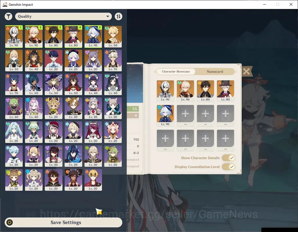 Genshin Impact Accounts End Game Asia|AR 55|5 Limited + 5 (*5 Weapon)|(Arlecchino,Lyney)+Signature,Kazuha,Zhongli,Furina|BD 1