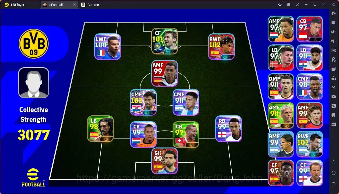 eFootball Accounts Others Android |PW 3077|Epic Andry Shevchenko|Showtime Mateo Kovacic|Coin 1075|2026|Check SS EFB2310B 1