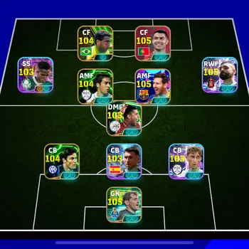 eFootball Accounts Legends & Iconic Players ovr 3231 • messi pack • showtime salah • showtime estevao • pack portugal • epic