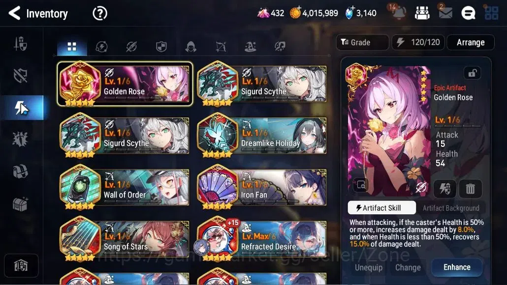 Epic Seven Accounts High-End Global Unverif|7 ML(LQC,ATywin,SSVivian,BHwayoung,DC Etc.)|PoH ON|SS 3.1K|655 CB+290 11
