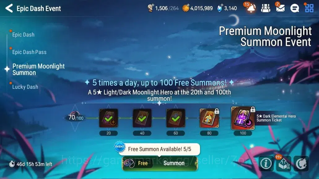 Epic Seven Accounts High-End Global Unverif|7 ML(LQC,ATywin,SSVivian,BHwayoung,DC Etc.)|PoH ON|SS 3.1K|655 CB+290 7