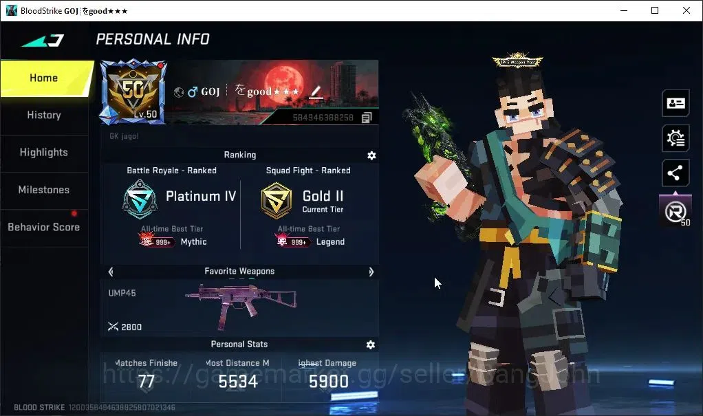 Blood Strike Accounts ASIA | 3Eva MCX+SCAR+KATYA, 9Ultra M82+QBZFN200+VE image 1