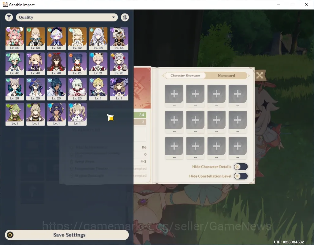 Genshin Impact Accounts Mid Game ASIA | AR 34 | 2 Limit + 1 (*5 Weapon) | (Veresa,Skrik) | 2 Standart Jean,Qiqi | Female MC 1
