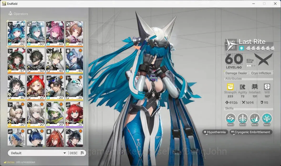 Arknights: Endfield Accounts NA EU| Lv 55 | 3 Limit+1 Sign | Limit (Yvonne,Zhua image 15