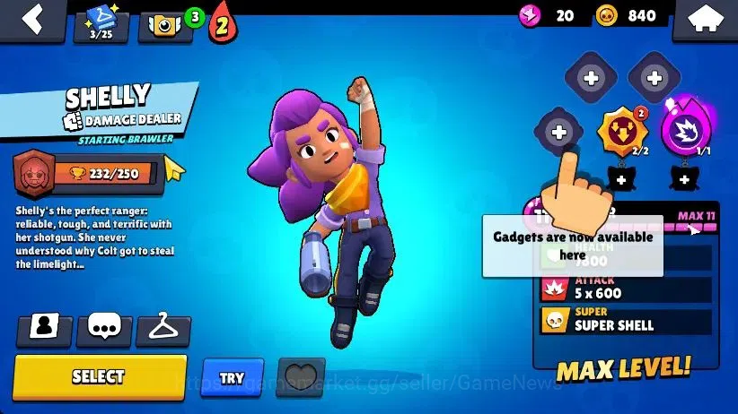 Brawl Stars Accounts 1009 Trophy|15 Brawlers 4 Max Lvl [Meeple,Bo,Edgar,Shelly]| 1 Epic Skins [Shiba Nita] 1 Rare|CN ON|Take 16