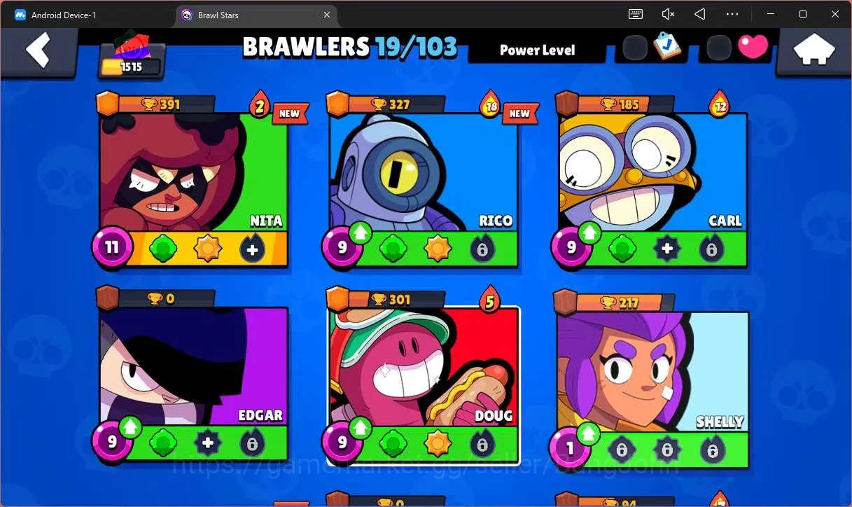 Brawl Stars Accounts Global |1515 Trophy|19 Brawler|1 LV 11 (Nita)|Skin image 5