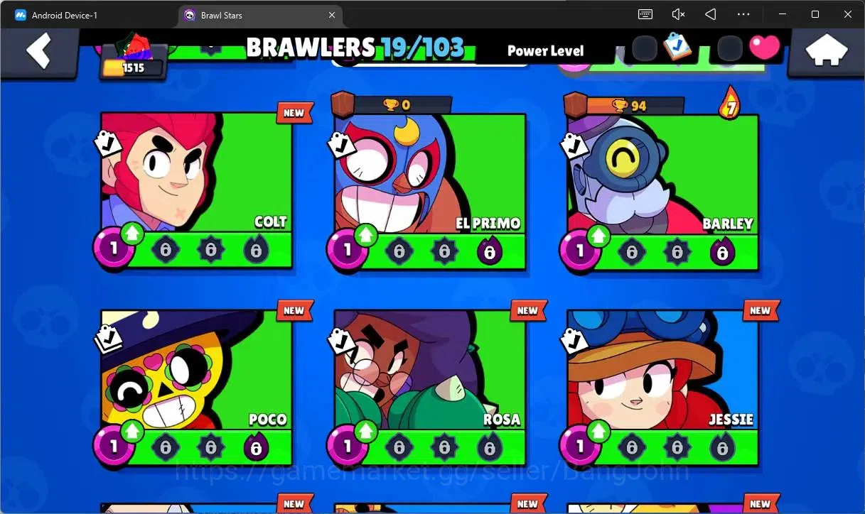 Brawl Stars Accounts Global |1515 Trophy|19 Brawler|1 LV 11 (Nita)|Skin image 6