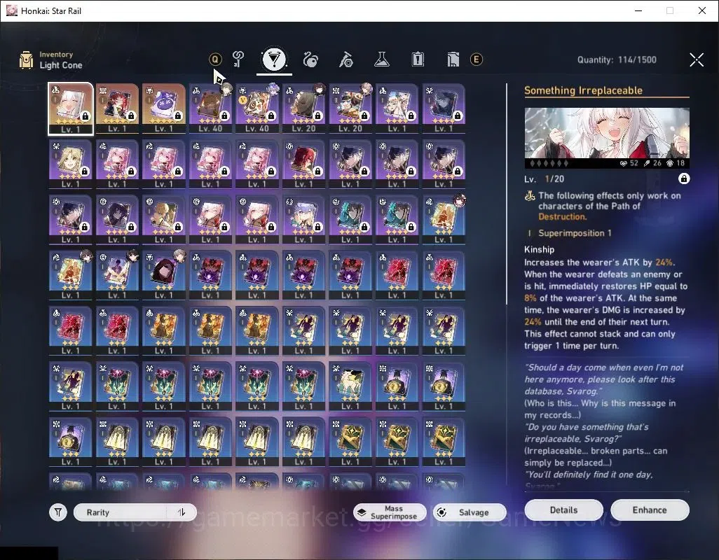 Honkai Star Rail Accounts Asia|TL 33|1 Golden Companion Spirit|4 Limited|Sil image 5