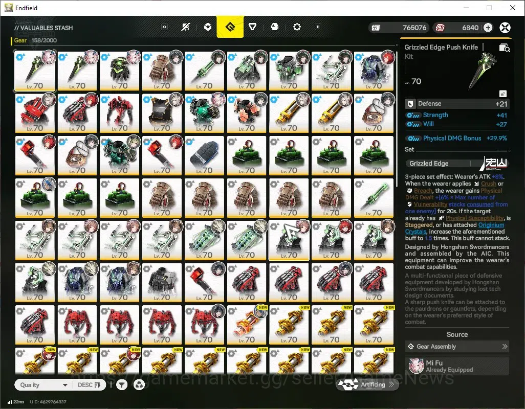 Arknights: Endfield Accounts ASIA|Lv60|Ori 28|Oro 6k|Ars 2k|10 SSR(5 Limit) + 1 image 10