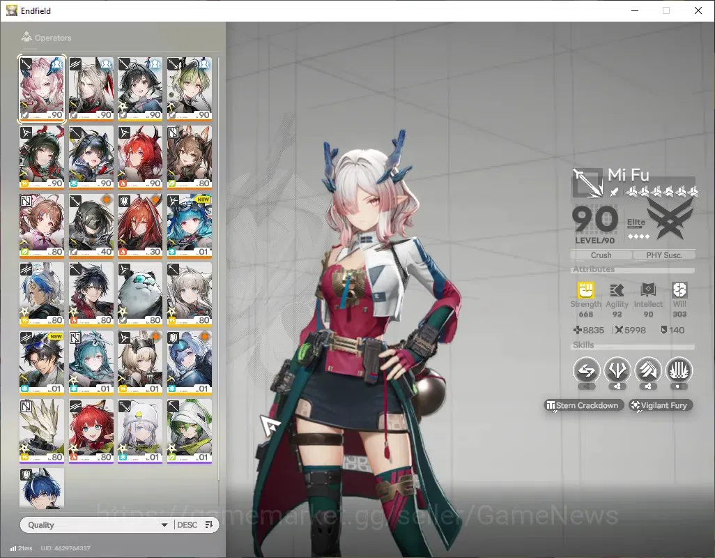 Arknights: Endfield Accounts ASIA|Lv60|Ori 28|Oro 6k|Ars 2k|10 SSR(5 Limit) + 1 image 2