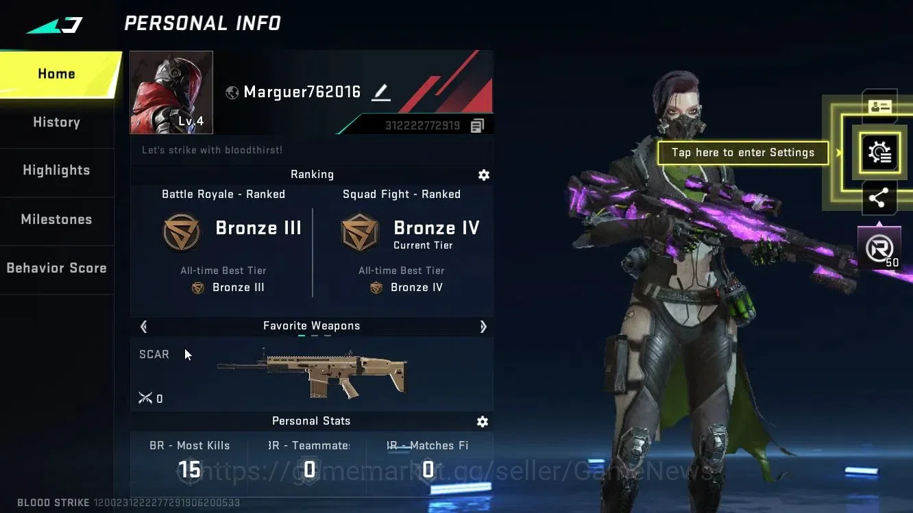 Blood Strike Accounts Asia|Legendary [Kala-Undercurrent,Camo Chests] | E image 2