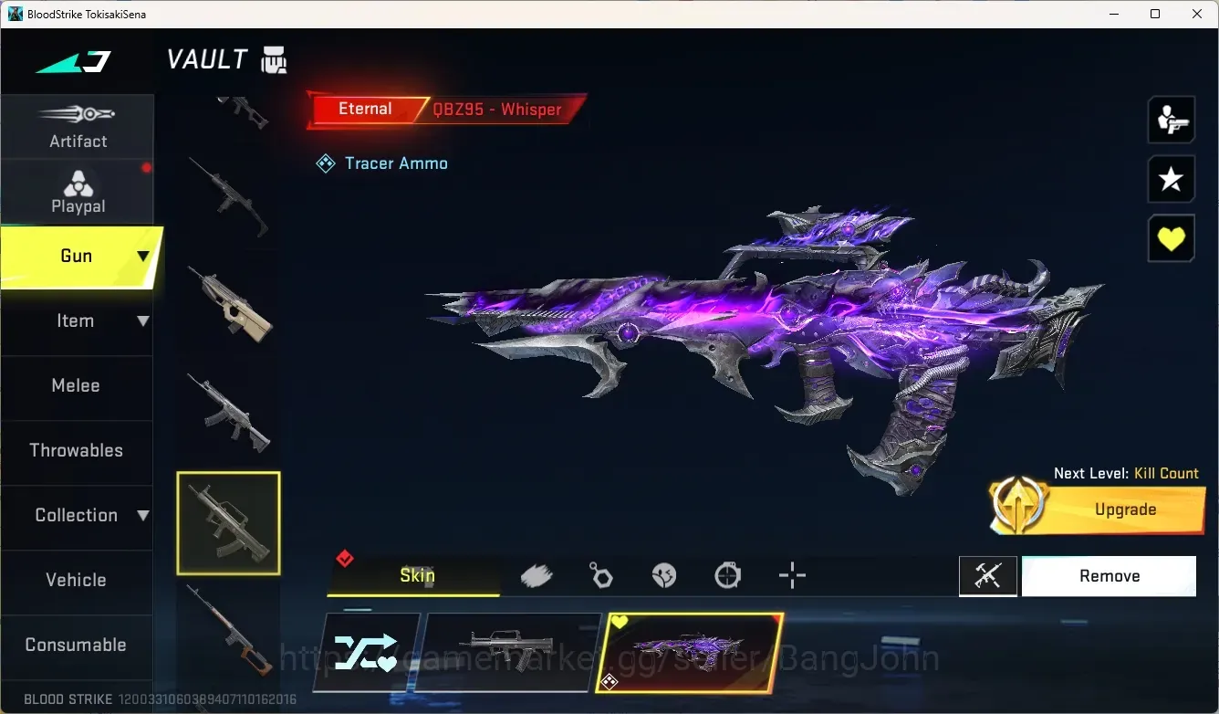 Blood Strike Accounts Collab Skin ASIA |Eternal QBZ95-Whisper,Eternal MP7-Tidesong|2 Collab Gun|4 Ultra Gun|3 Ultra 1