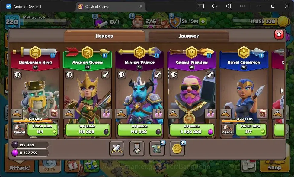 Clash of Clans Accounts Global |TH17-BH|LVL 220|HH 9|BK60,AQ83,MP58,GW41,R image 11