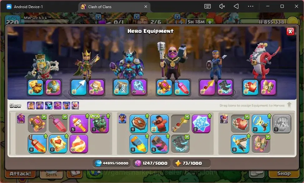Clash of Clans Accounts Global |TH17-BH|LVL 220|HH 9|BK60,AQ83,MP58,GW41,R image 14