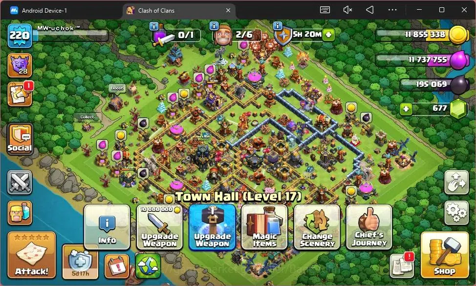 Clash of Clans Accounts Global |TH17-BH|LVL 220|HH 9|BK60,AQ83,MP58,GW41,R image 4