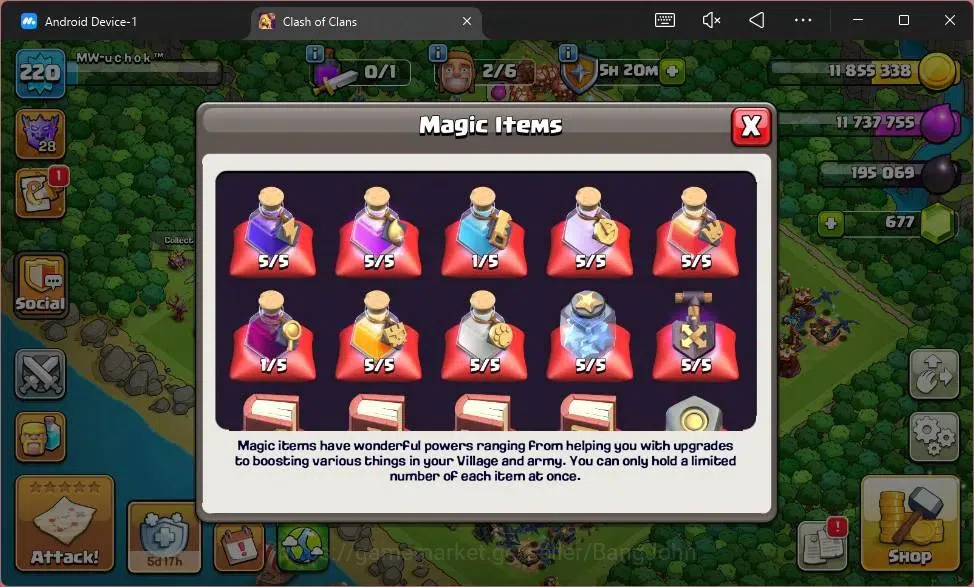 Clash of Clans Accounts Global |TH17-BH|LVL 220|HH 9|BK60,AQ83,MP58,GW41,R image 5