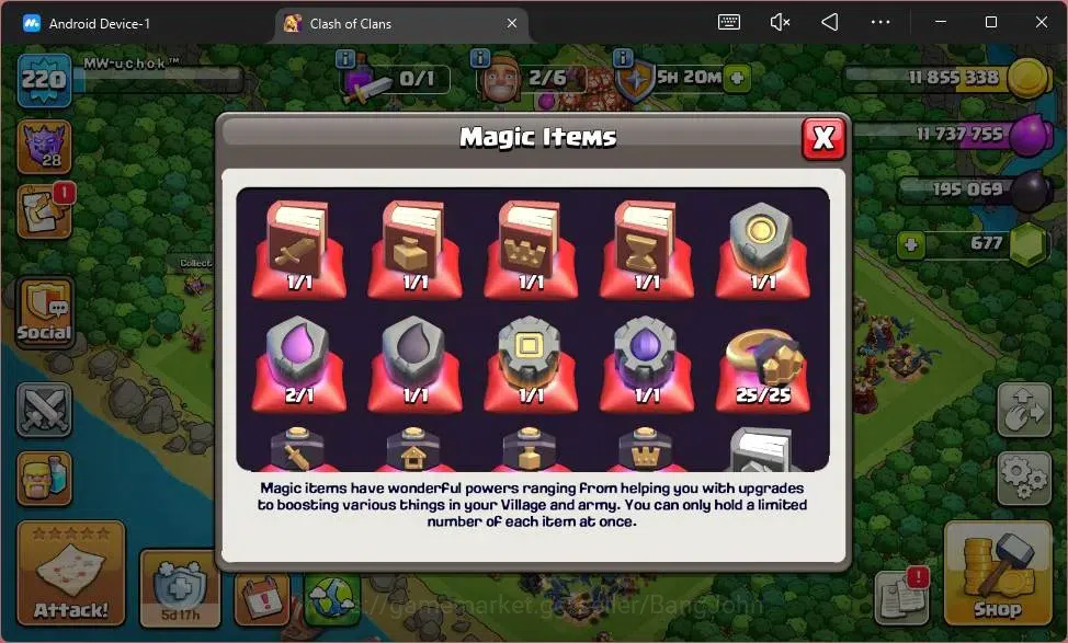Clash of Clans Accounts Global |TH17-BH|LVL 220|HH 9|BK60,AQ83,MP58,GW41,R image 6