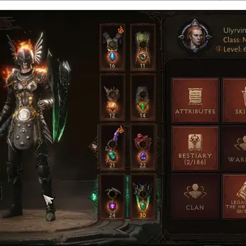 Diablo Immortal Accounts High-End NA - High Heaven | 60 (1080) Necromancer - Vanquisher | CR 48808 | Reso 490 | Inverno V