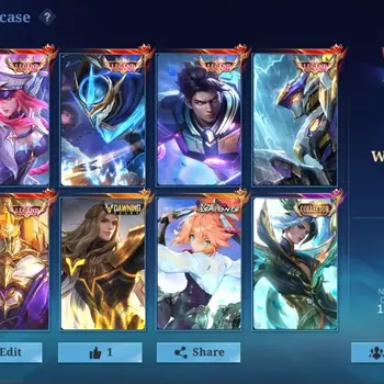 Mobile Legends: Bang Bang Accounts Rare Skin Global|769 Skin|WORLD|5 LEGEND,KOF Chou Aurora Gusion Paquito,JJK Xavier