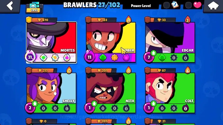 Brawl Stars Accounts 2493 Trophy|27 Brawlers 2 Max Lvl [Well Build Mort image 3