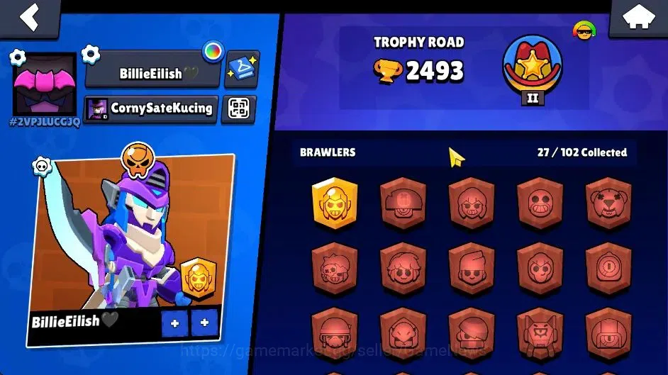 Brawl Stars Accounts 2493 Trophy|27 Brawlers 2 Max Lvl [Well Build Mort image 7
