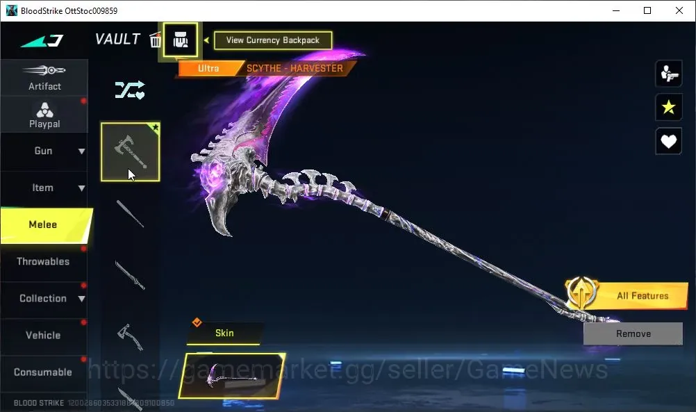 Blood Strike Accounts Starter ASIA|Melee Ultra Scythe Harvester|Ultra Kraken Purple Lightning|Fresh Starter Acc|Log 1