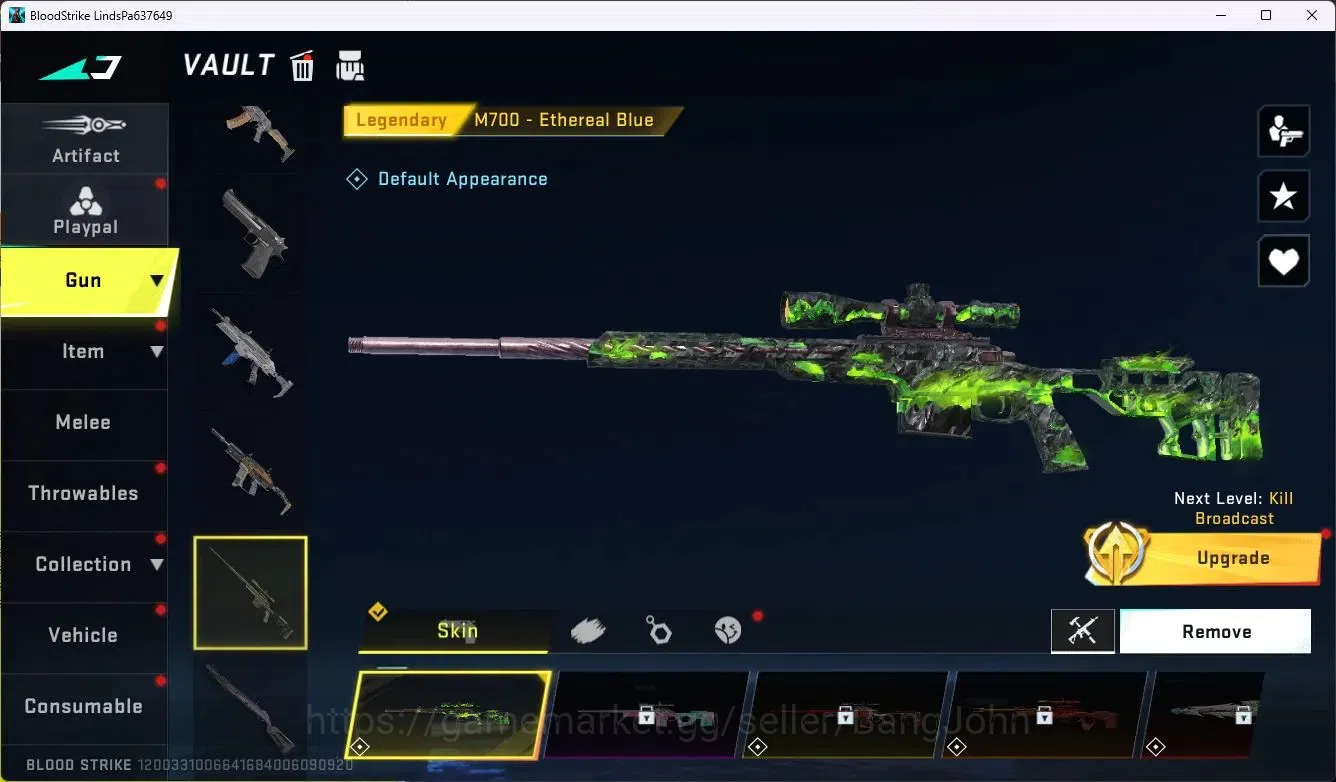 Blood Strike Accounts ASIA|Collab MCX - EVA-00|5 Legendary Gun|Collab Et image 4