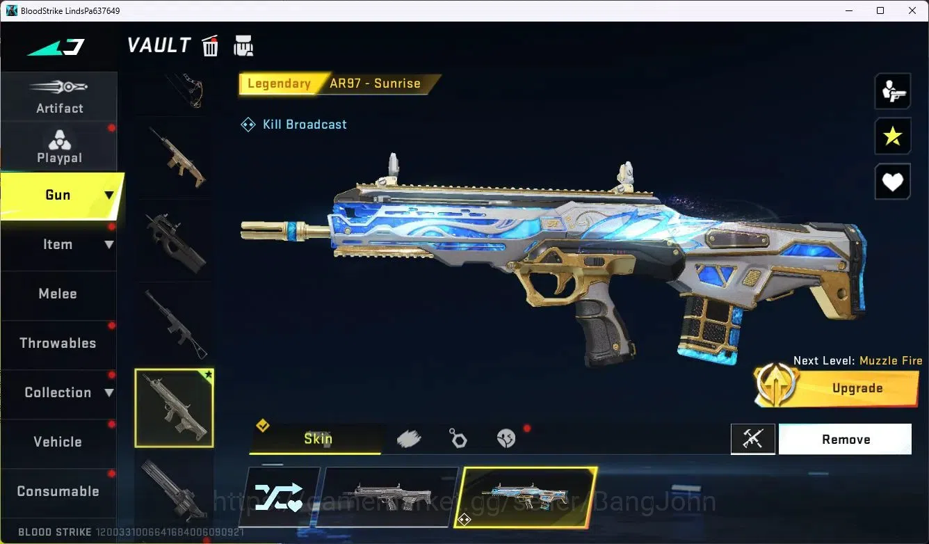 Blood Strike Accounts ASIA|Collab MCX - EVA-00|5 Legendary Gun|Collab Et image 5