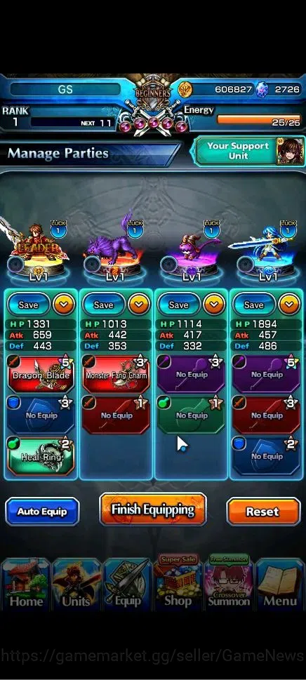 Grand Summoners Accounts Global|Rank 1|2726 cc Ready Gacha|2 Ascend| Summer image 3