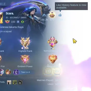 Mobile Legends: Bang Bang Accounts Collector Hero 133|Skin 352|High Immo 105|KoF Thamuz,Karina|4