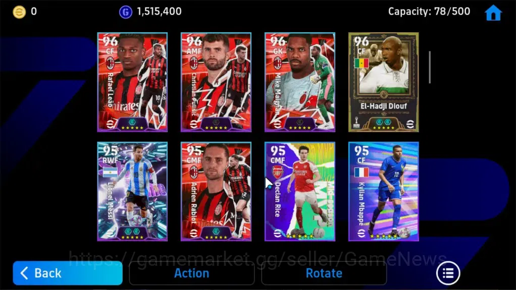 eFootball Accounts Legends & Iconic Players Android|Epic Pele,Oliver Kahn,Xabi Alonso,Giorgio Chiellini,El-Hadji Diouf,Eden 6