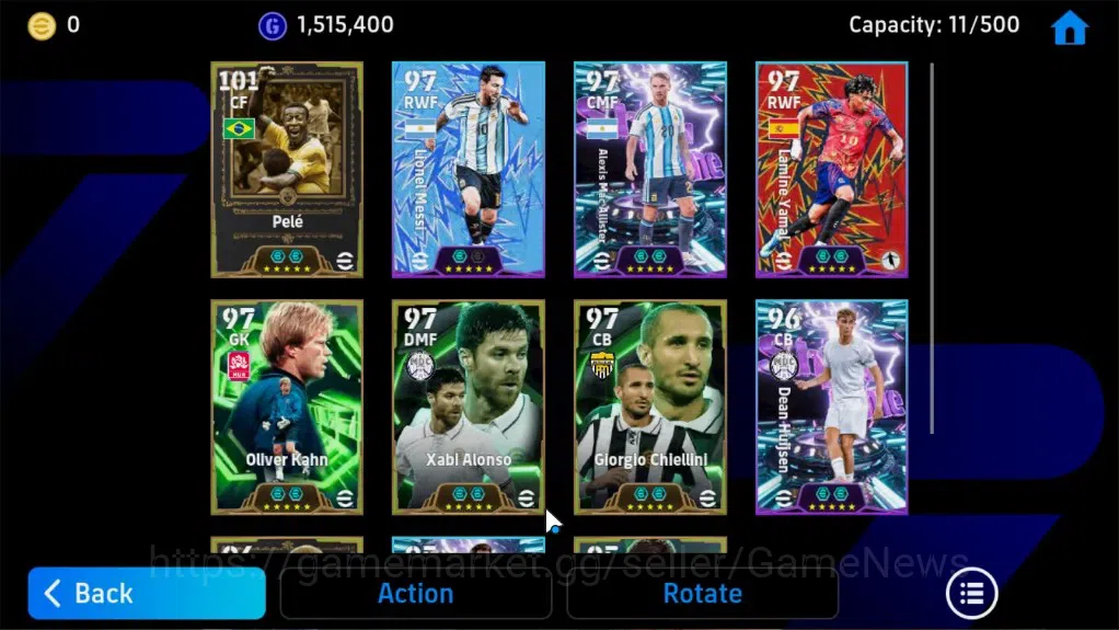 eFootball Accounts Legends & Iconic Players Android|Epic Pele,Oliver Kahn,Xabi Alonso,Giorgio Chiellini,El-Hadji Diouf,Eden 8