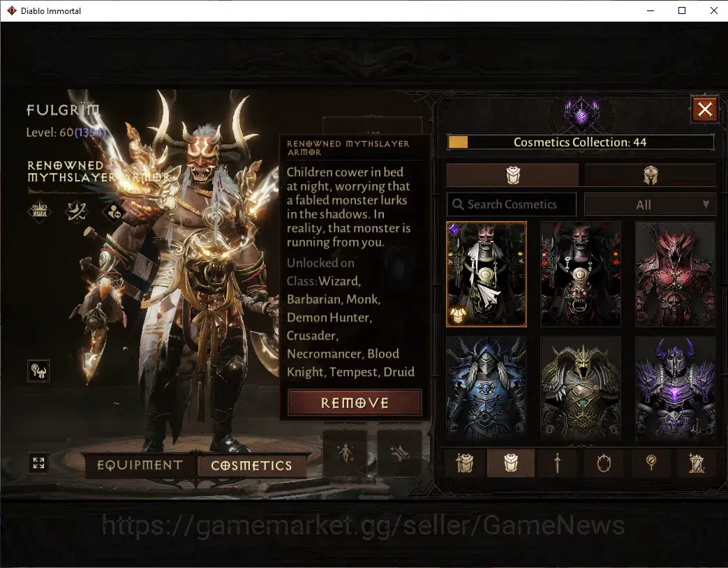 Diablo Immortal Accounts Sea - Izual|CS OFF|Lv60(1354)|Barbarian|51k CR|Res image 11